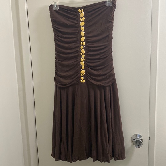 Velvet Dresses & Skirts - Rutched Strapless dress by Velvet